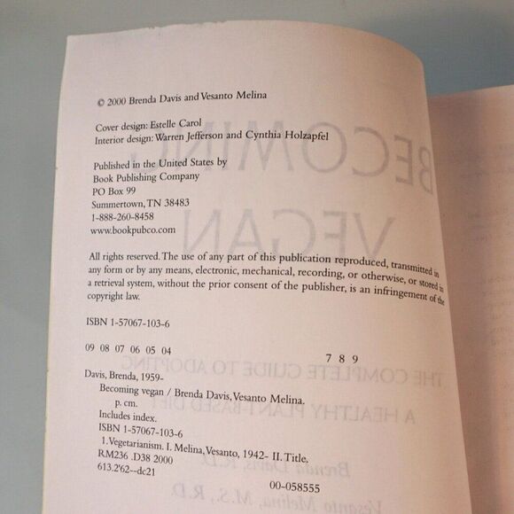 Becoming Vegan The Complete Guide to Adopting a Healthy Plant 2000 Paperback - Picture 6 of 10